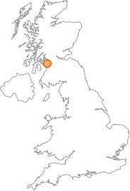 map showing location of Lochwinnoch, Renfrewshire