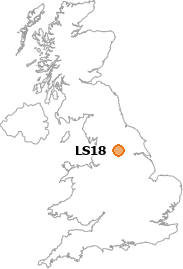 map showing location of LS18