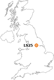 map showing location of LS25