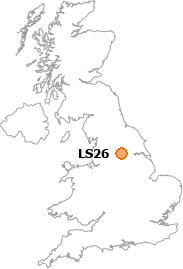 map showing location of LS26