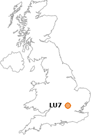 map showing location of LU7
