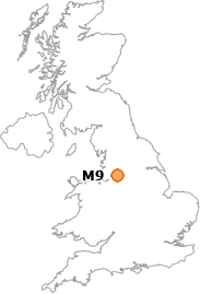 map showing location of M9