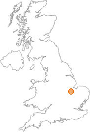 map showing location of Market Deeping, Lincolnshire