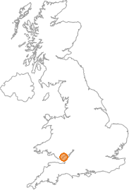 map showing location of Marshfield, Newport