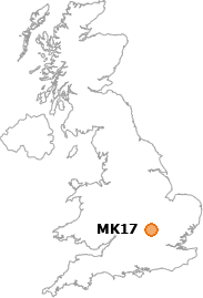 map showing location of MK17