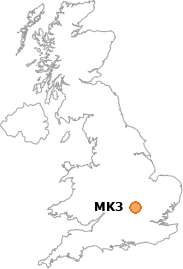 map showing location of MK3