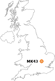 map showing location of MK43