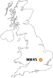 map showing location of MK45