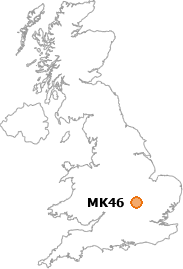 map showing location of MK46