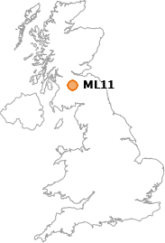 map showing location of ML11