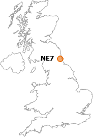 map showing location of NE7
