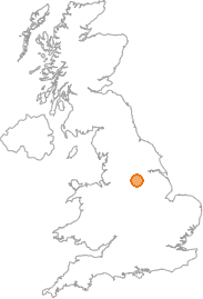 map showing location of Nether Haugh, South Yorkshire