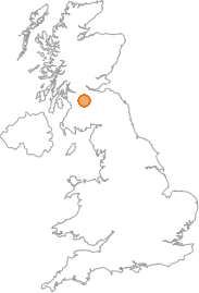 map showing location of Netherburn, South Lanarkshire