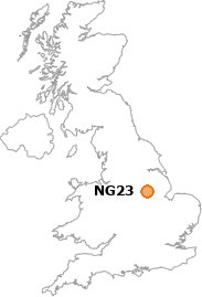 map showing location of NG23