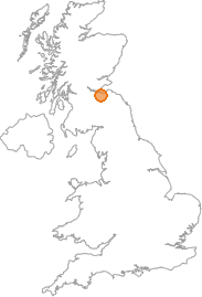 map showing location of Niddrie, City of Edinburgh