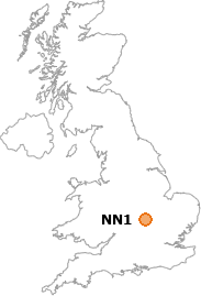 map showing location of NN1