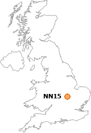 map showing location of NN15