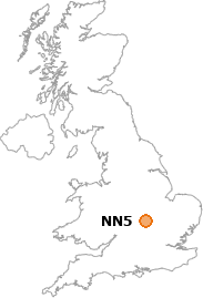 map showing location of NN5