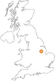 map showing location of North Hykeham, Lincolnshire