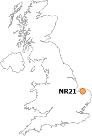 map showing location of NR21