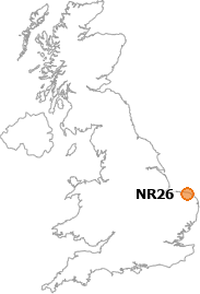 map showing location of NR26