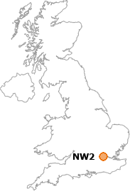 map showing location of NW2