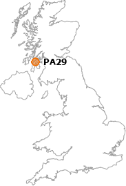 map showing location of PA29