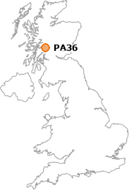 map showing location of PA36