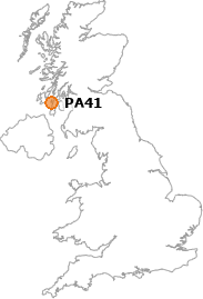 map showing location of PA41