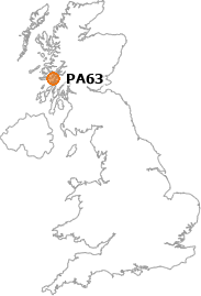 map showing location of PA63