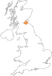 map showing location of Pathhead, Fife