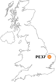 map showing location of PE37