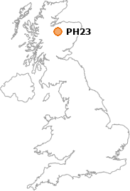 map showing location of PH23