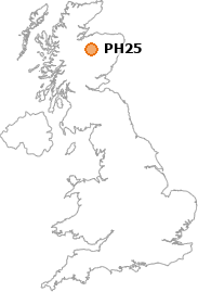 map showing location of PH25