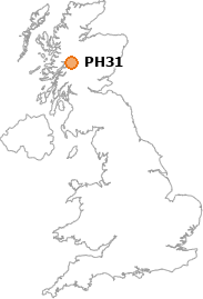 map showing location of PH31