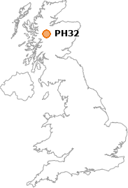 map showing location of PH32