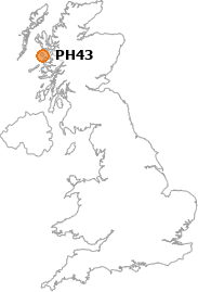map showing location of PH43