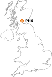 map showing location of PH6