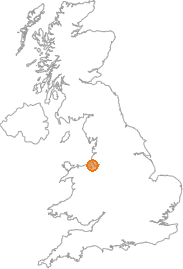map showing location of Prenton, Merseyside