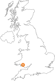 map showing location of Rhos, Neath Port Talbot