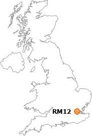 map showing location of RM12