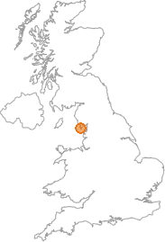 map showing location of Roa Island, Cumbria