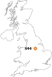 map showing location of S44