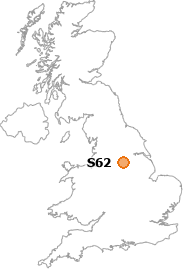 map showing location of S62