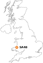 map showing location of SA48
