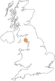 map showing location of Seascale, Cumbria