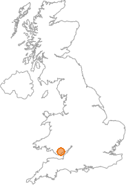 map showing location of Senghenydd, Caerphilly