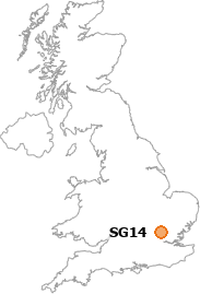map showing location of SG14