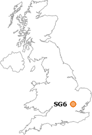 map showing location of SG6