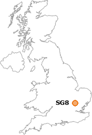 map showing location of SG8